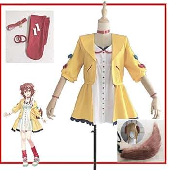 Amazon.co.jp: [エアーズCOS] 戌神ころね コスプレ衣装+尻尾(ウィッグ